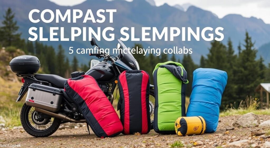 compact sleeping bags for motorcycle camping