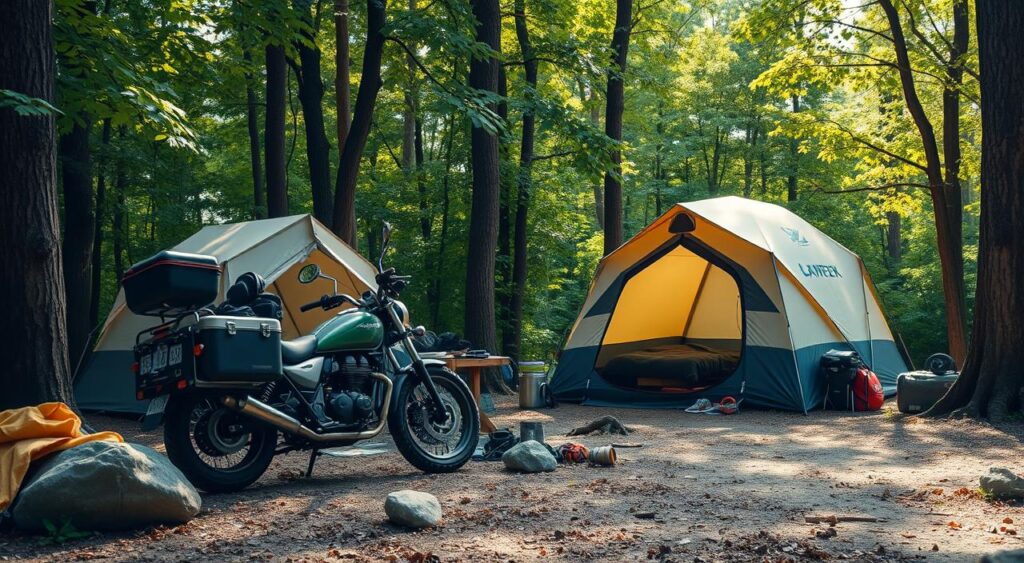 motorcycle camping tips