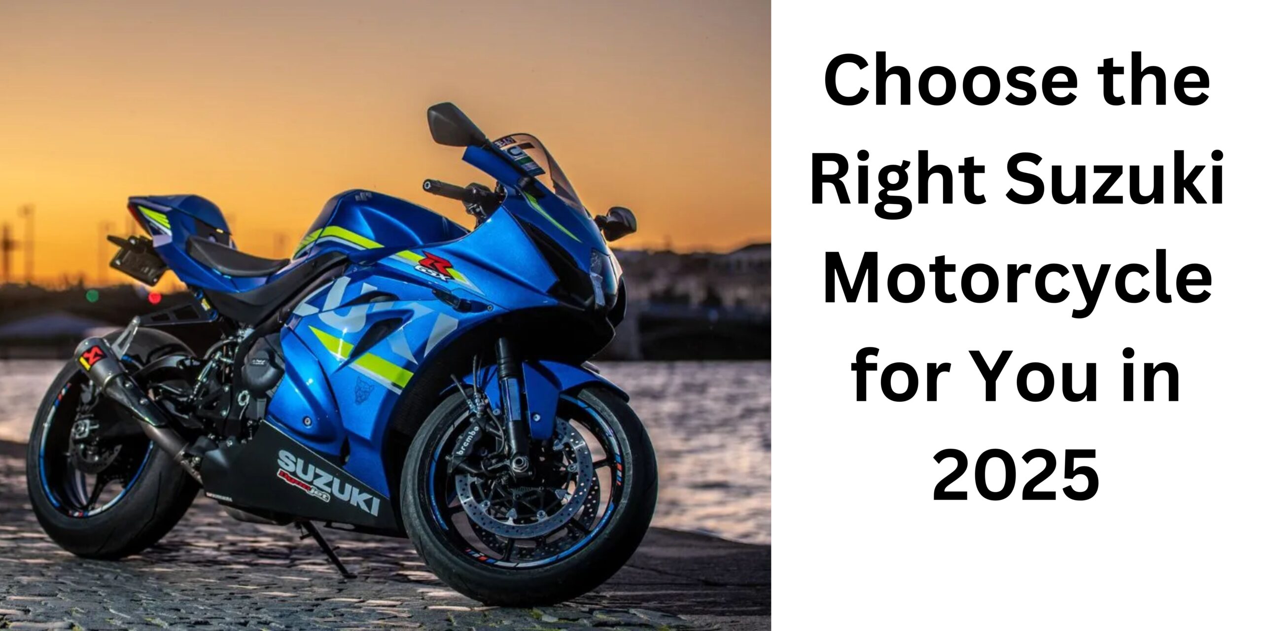 Choose the Right Suzuki Motorcycle for You in 2025