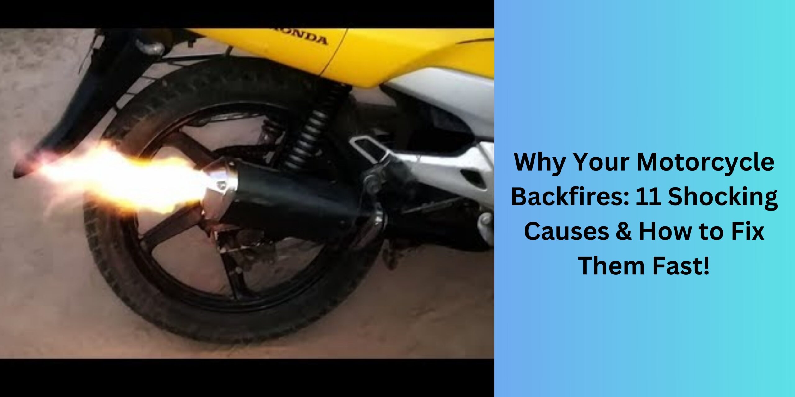 Motorcycle Backfires: 11 Causes With Fixes